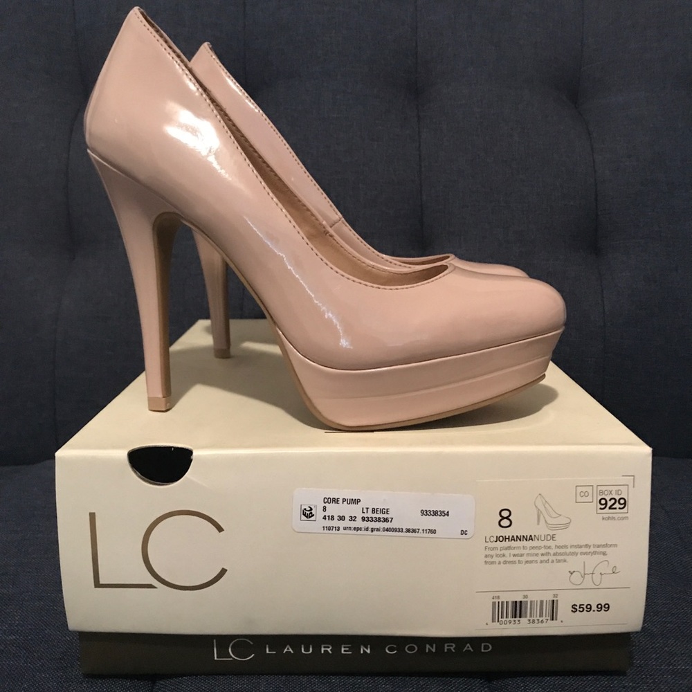 LC Lauren Conrad Johanna Nude Heels